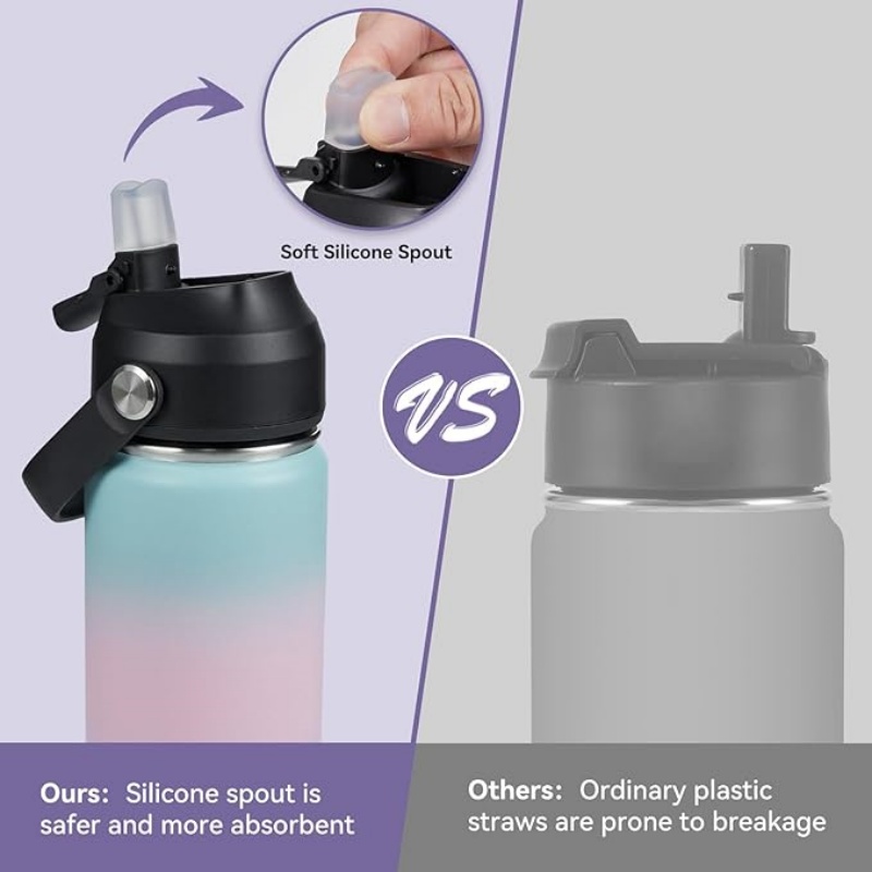 THERMOCLOUD 18oz Insulated Stainless Steel Water Bottle