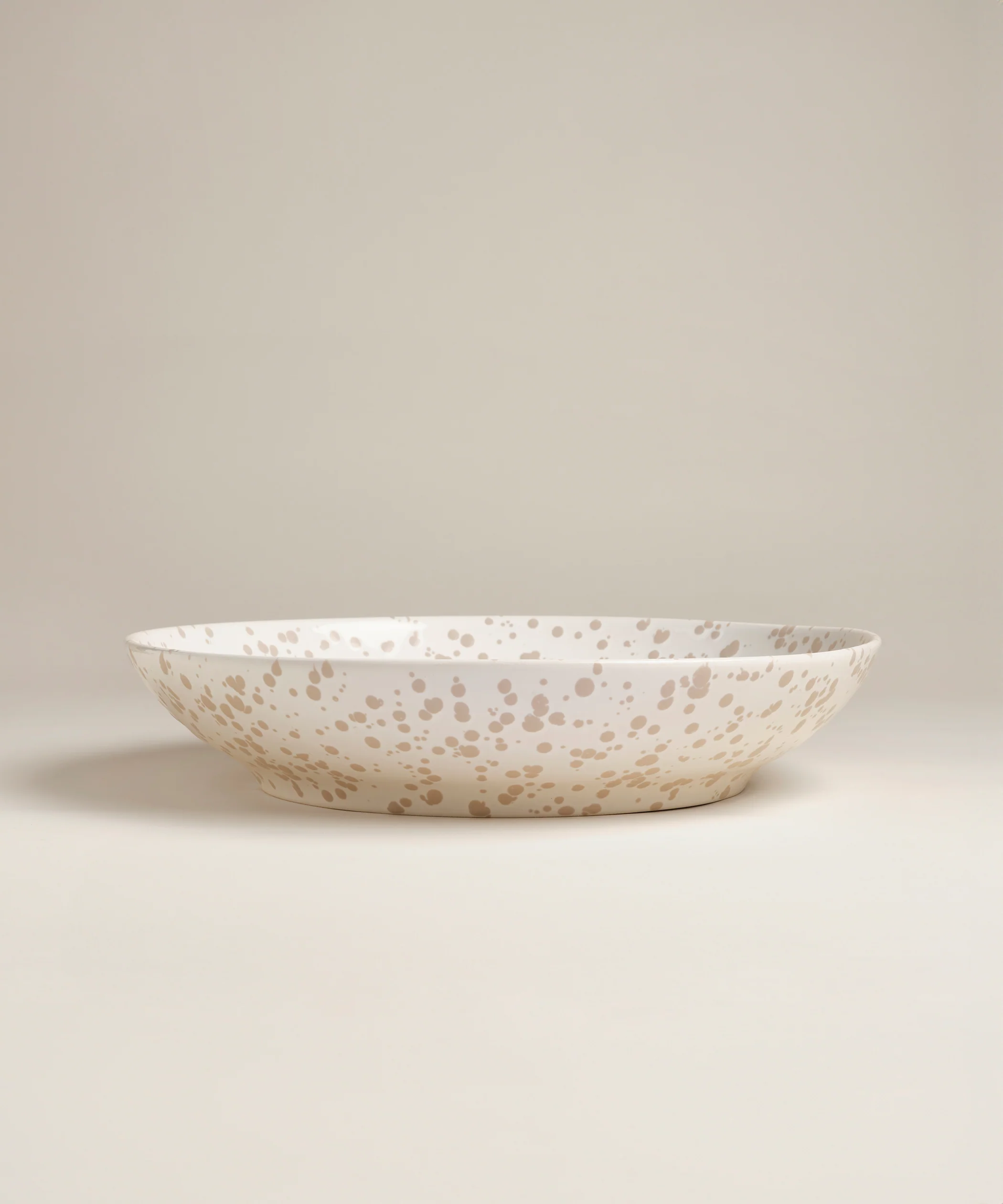 Splatter Low Serving Bowl