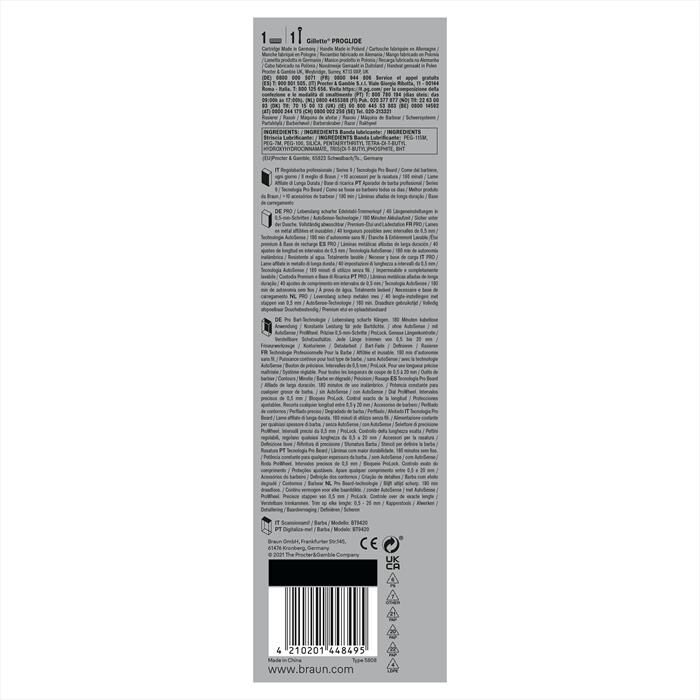 BRAUN - Regolabarba BT9420-NERO/GRIGIO