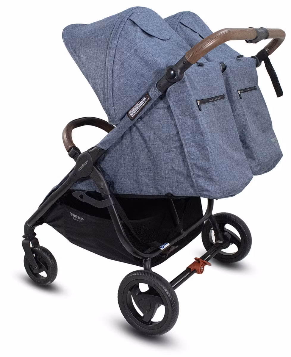 Valco Trend Duo Side by Side Double Stroller 2025 Denim