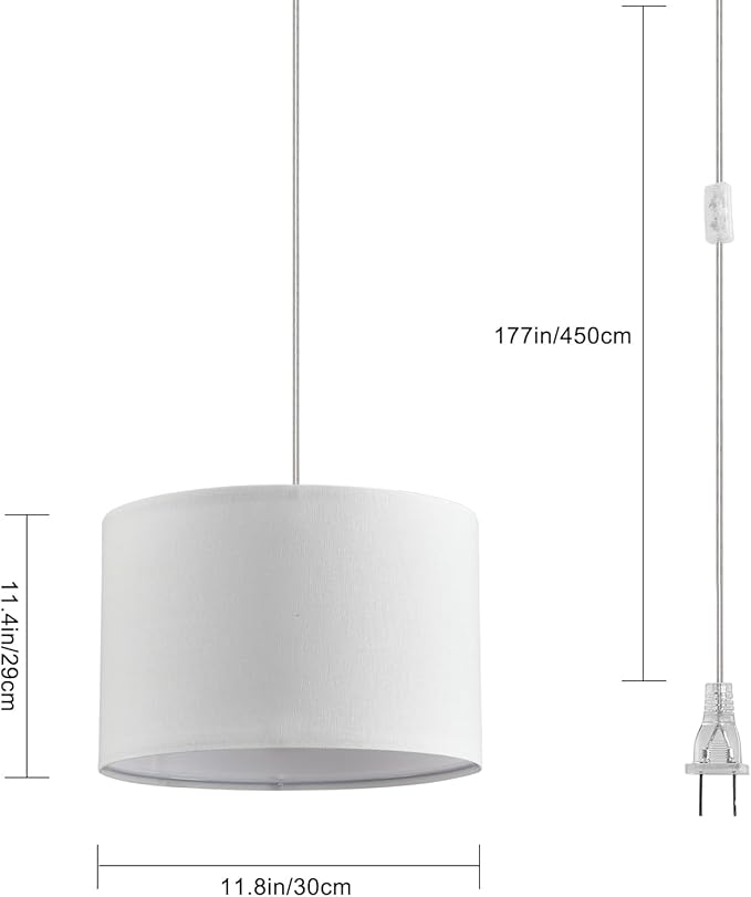 LUMISCAPE 2 Pack Plug in Pendant Light