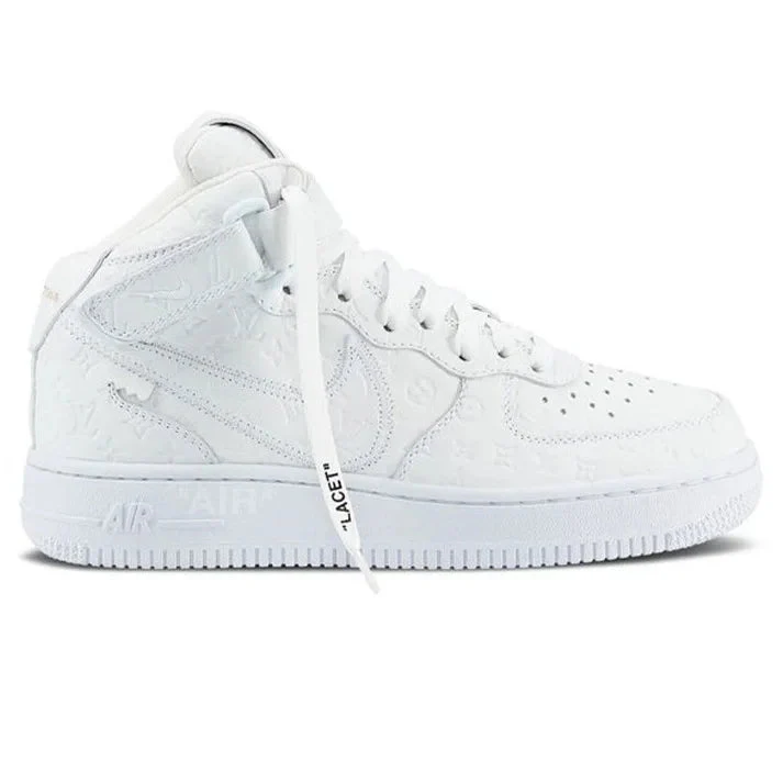 L.V x NK Air Force 1 Mid ‘White’