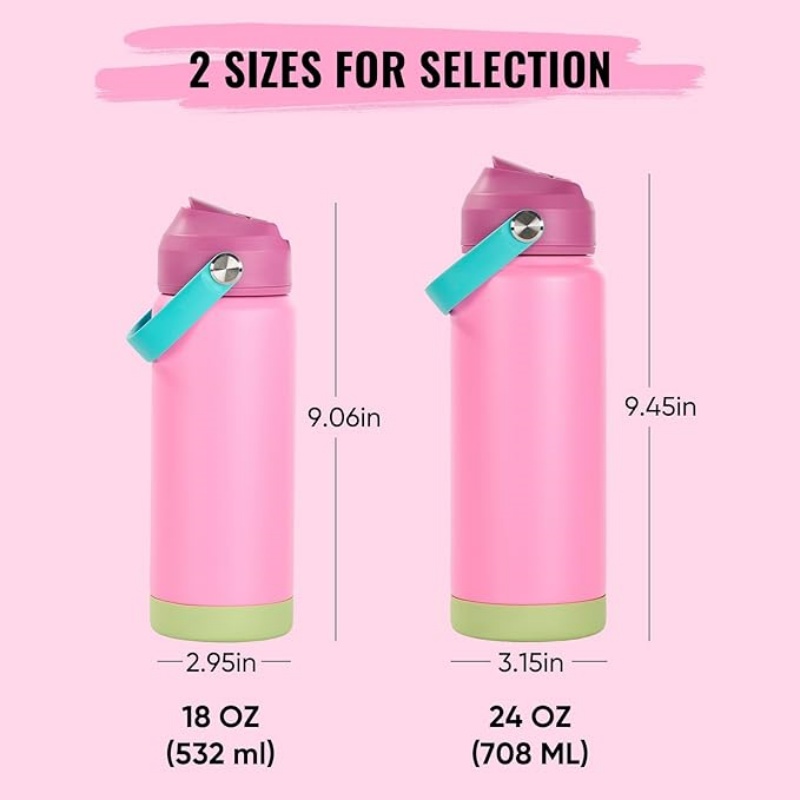 THERMOCLOUD 18oz Insulated Stainless Steel Water Bottle