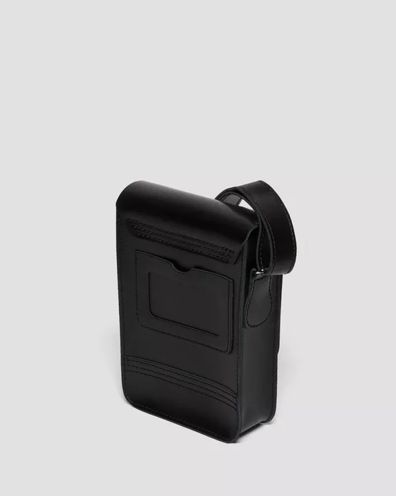 Kie Smooth Leather Vertical Crossbody Bag