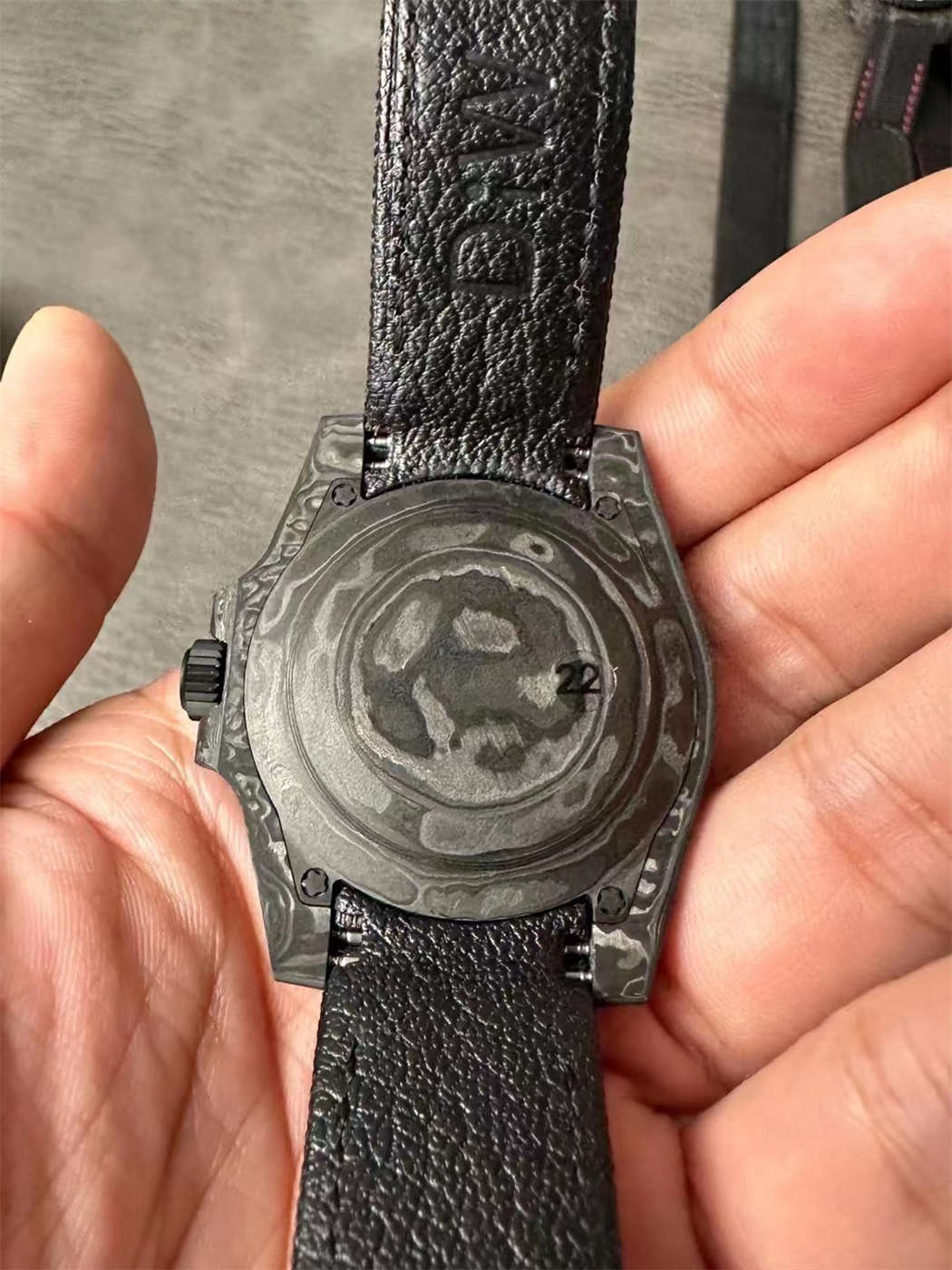 DiW Carbon Blue Submariner – VSF 40mm Forged Carbon (VS3135)
