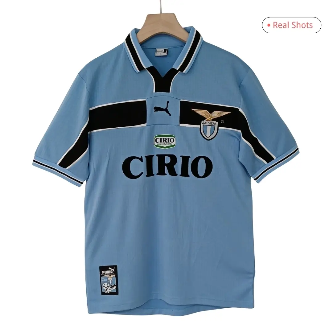 SALAS #9 Lazio 1998/00 Retro Home Soccer Jersey