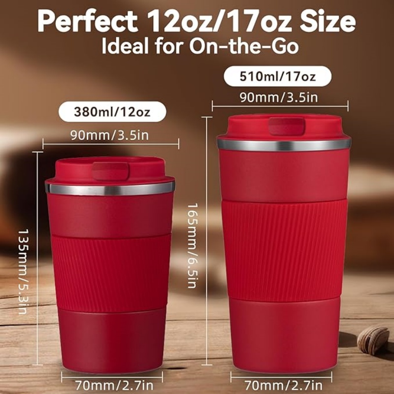 THERMOCLOUD 12OZ Travel Coffee Mug Insulated Coffee Cup