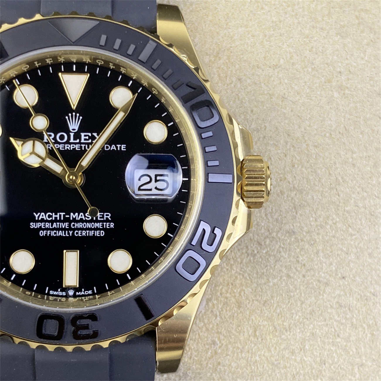 Product Page: Clean Factory Yacht-Master 42 18K Gold Rolex Replica (M226658‐0001)