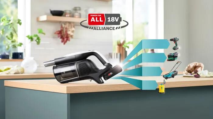 BOSCH - Aspirapolvere ricaricabile BCS1041WAC-Black,White