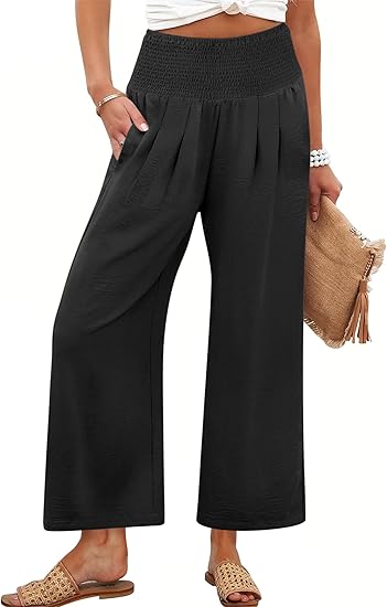 AERLEN Womens Pants Wide Leg High Waisted Palazzo Pants