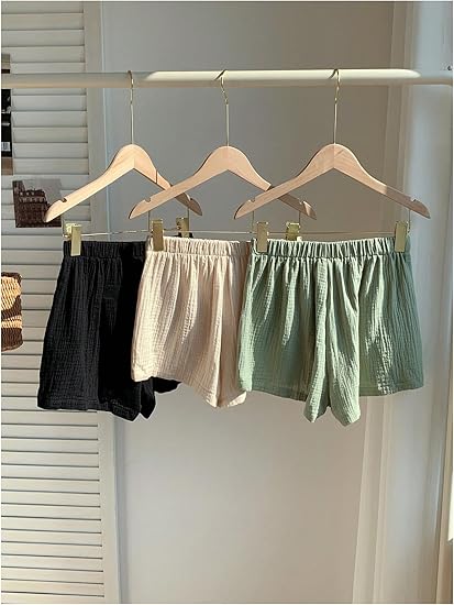 AERLEN Women's 3 Pack Linen Shorts