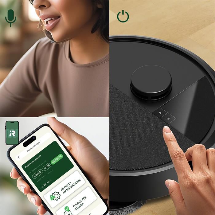 iROBOT - Aspirapolvere ROOMBA PLUS 405 COMBO AUTOWASH DOCK-Black