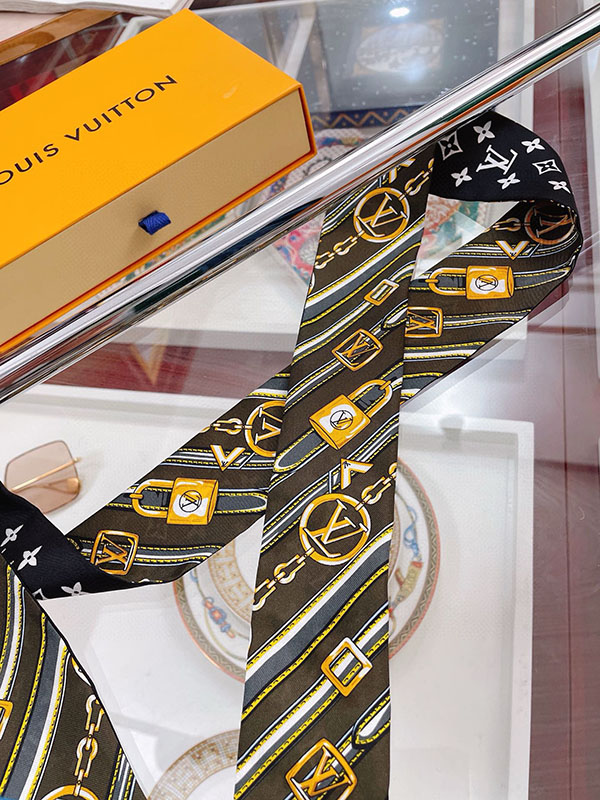 120x8cm Classical Alphabest Handbag Ribbon Scarf Neck Bow WJ-987051