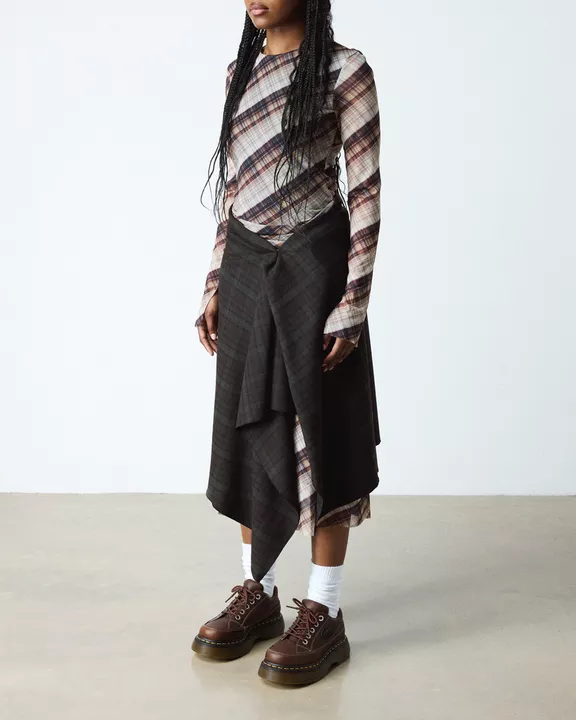 Buzz 5-Eye Grizzly Leather Shoes