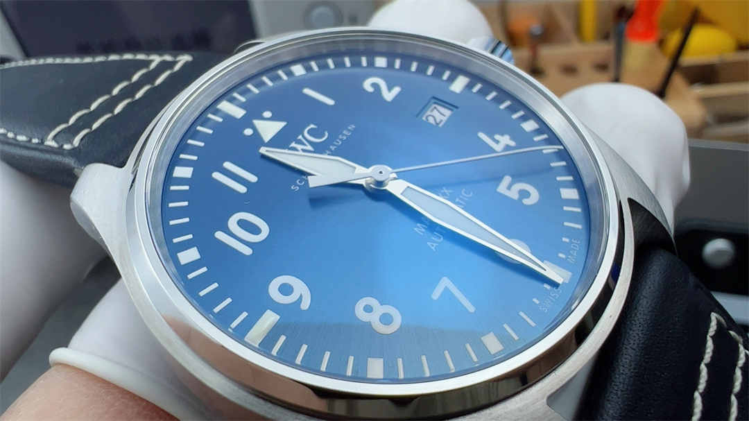 V7 IWC Mark XX Blue Dial – Premium Replica Pilot Watch with Sapphire Crystal & Automatic Movement