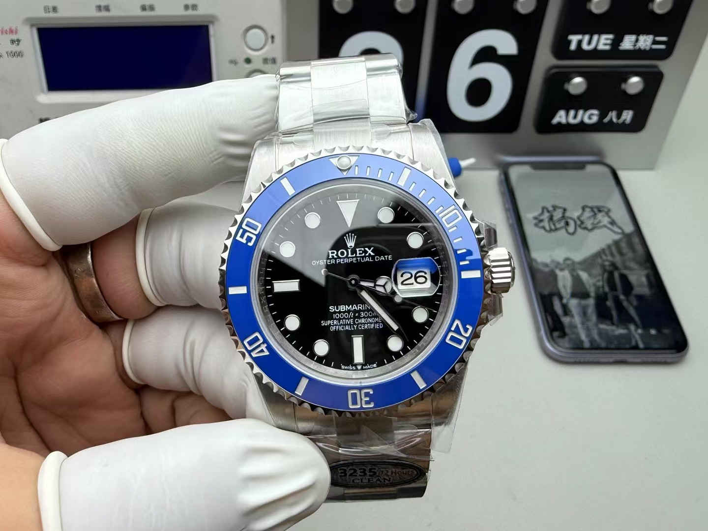 Clean Factory Rolex Submariner Blue 3235 – Premium 41mm Blue Submariner Replica