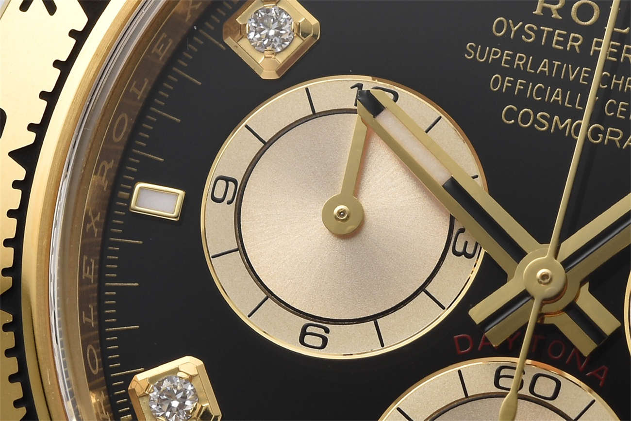 Rolex Daytona Black Dial Replica – Clean Factory 18K Gold Chronograph