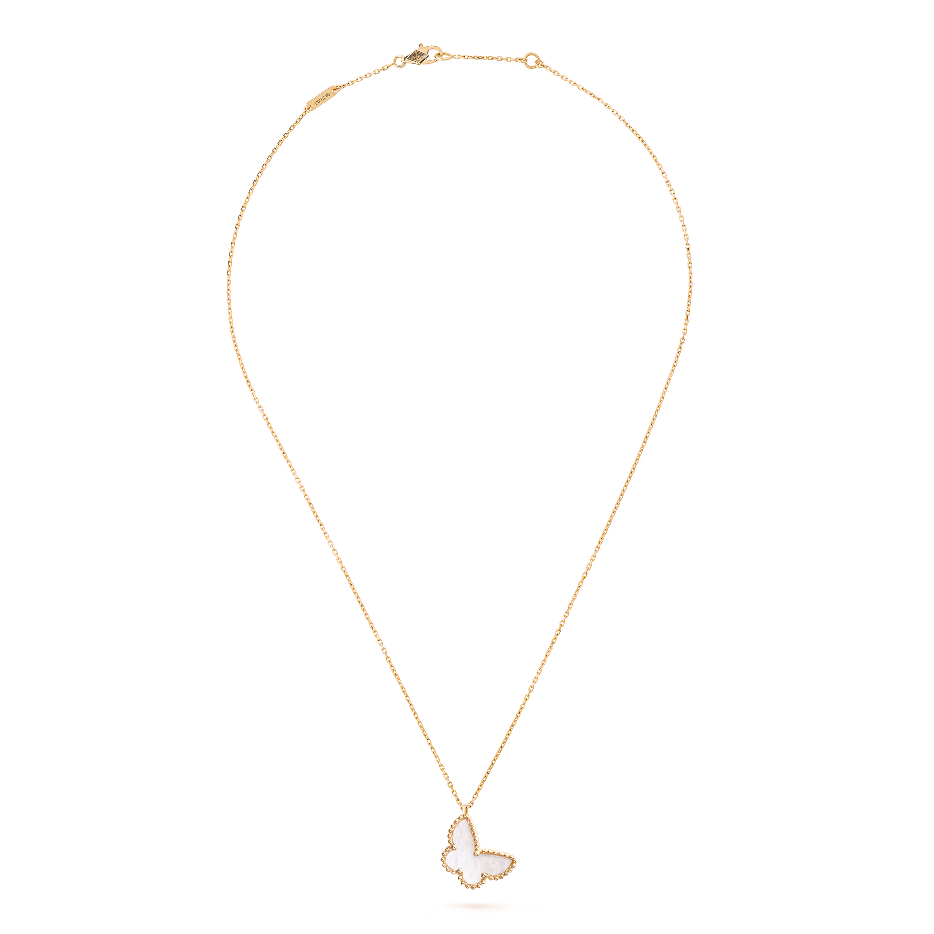 Van Cleef & Arpels VCARF69300 Sweet Butterflies pendant 18K yellow gold Mother-of-pearl