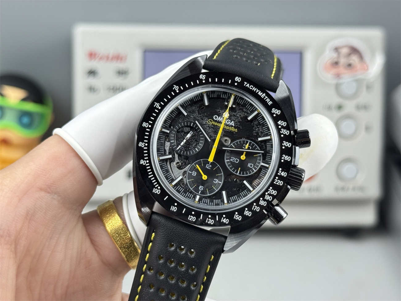 BLS Factory Omega Speedmaster Apollo 8 Replica – Dark Side of the Moon V2 (Real Ceramic)