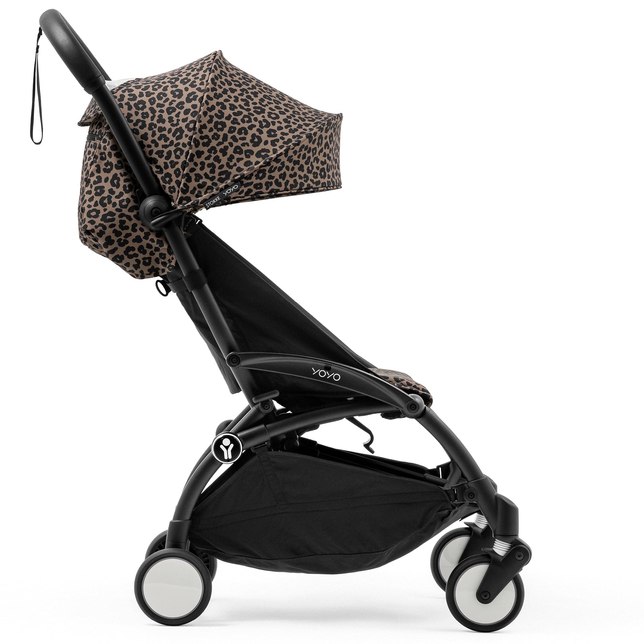 Stokke YOYO3 Ultra Compact 6+ Stroller (One Box) - Black / Leopard (Wild Collection)