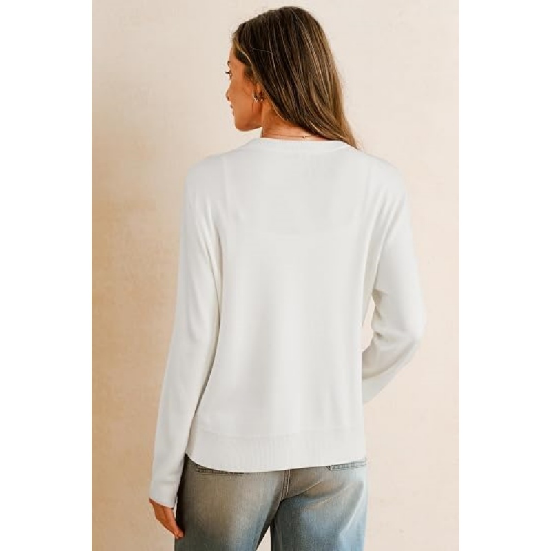 Women Wool‑Blend Button‑Down Knit Cardigan V‑Neck Long Sleeve Cropped Business Casual Fall Knit Outer Top