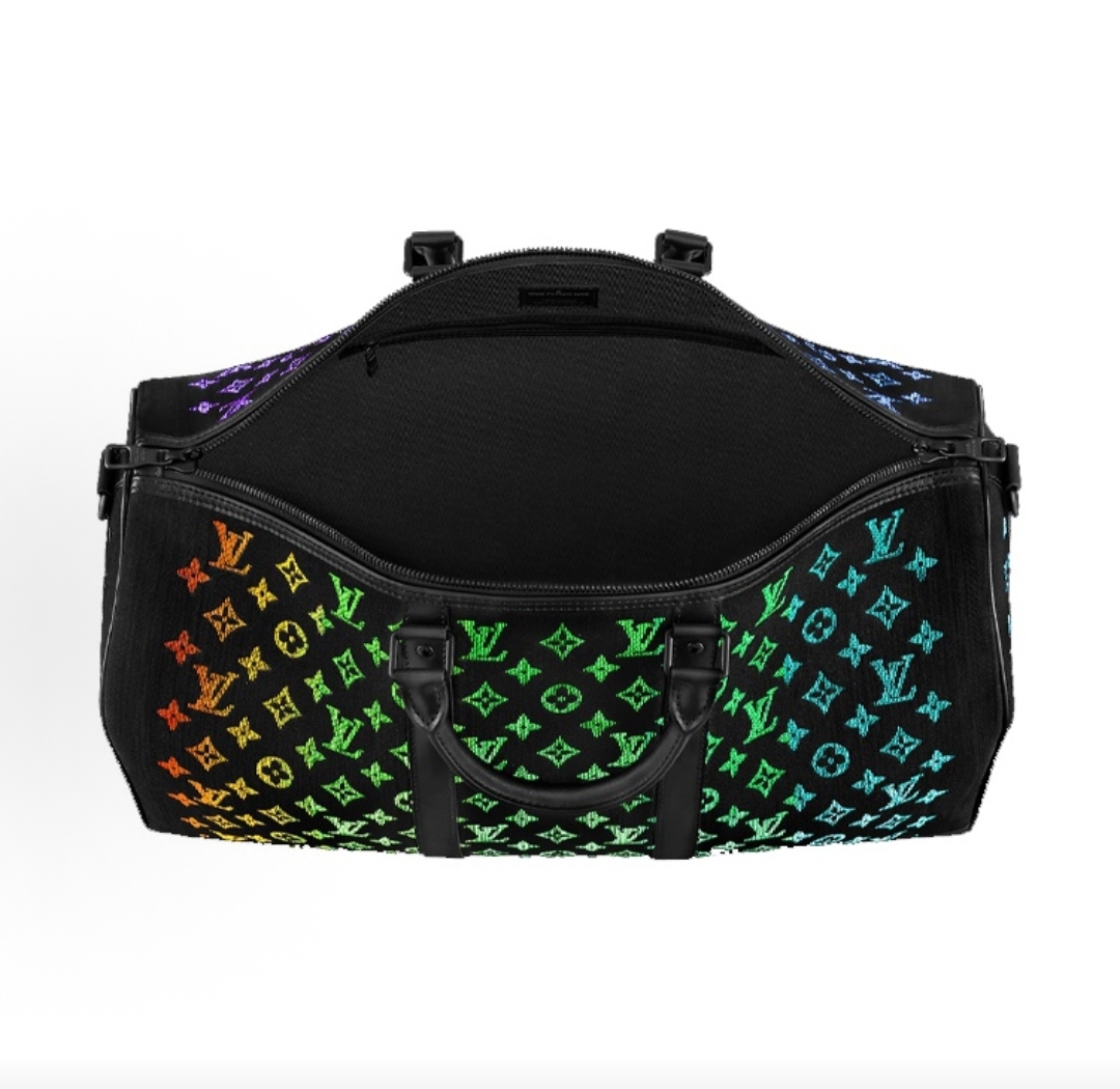 LV Keepall Bag LED Rainbow Lights Size：50x29x23CM