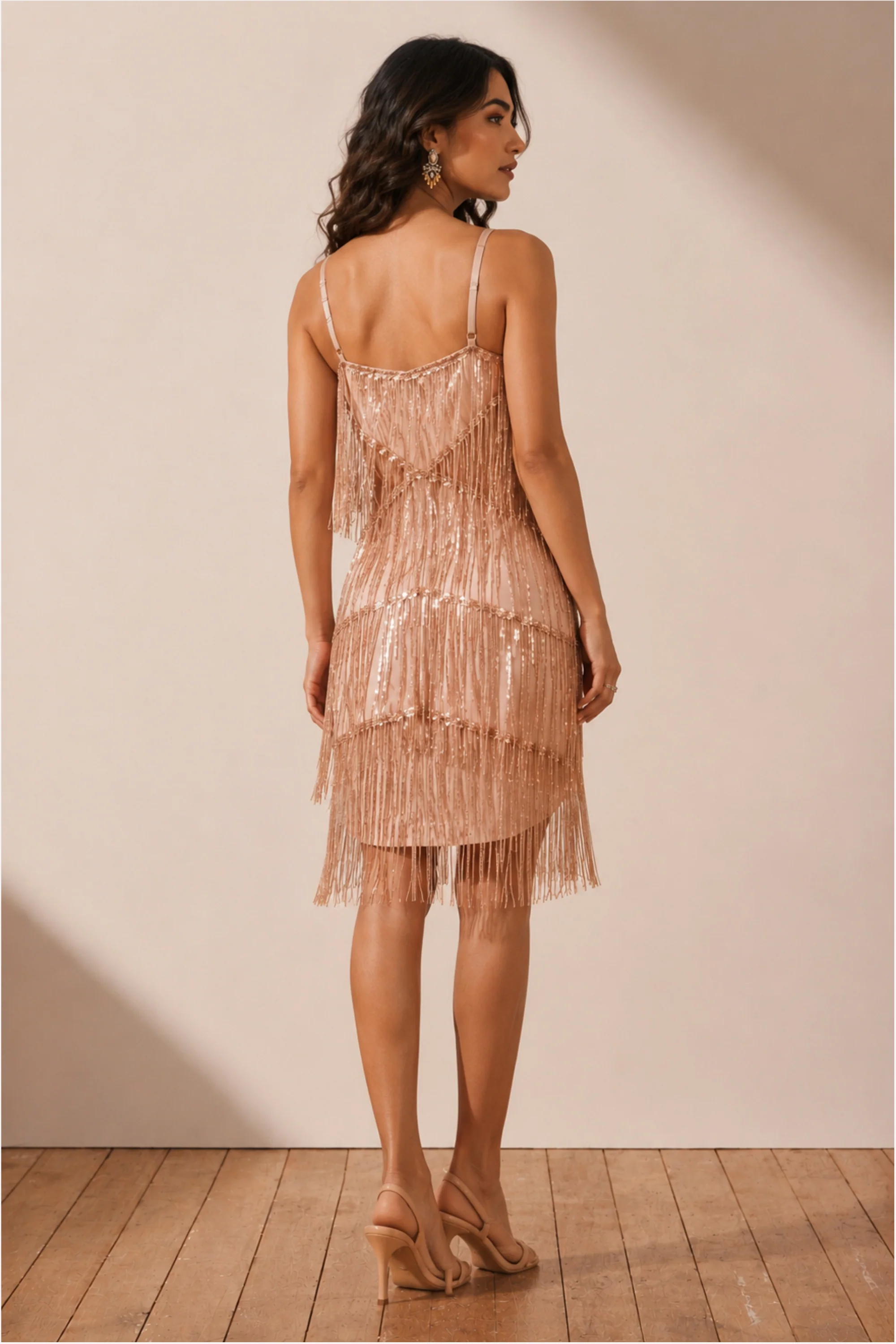 Rose Gold Sequin Dress