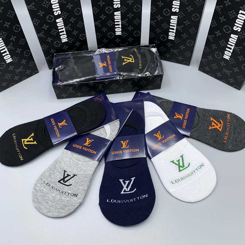 Set of 5 Pairs of Cotton Breathable Ankle Socks WZ-924000232