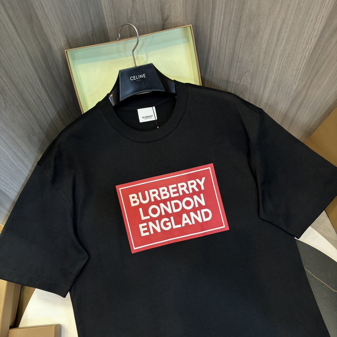 BBR 2024ss latest, logo printed cotton three-dimensional loose t-shirt
