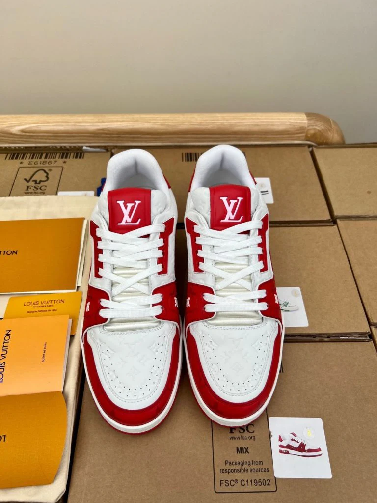 LV  ’54’ Trainer Red White Sneaker
