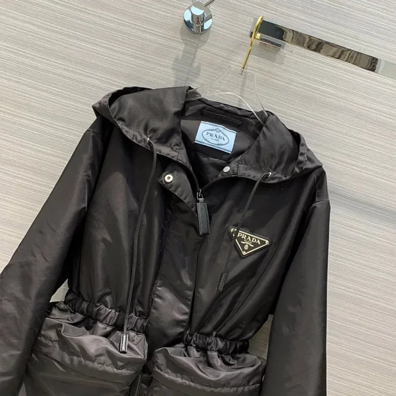 Large pocket waist cinching jacket jacket WT-813065