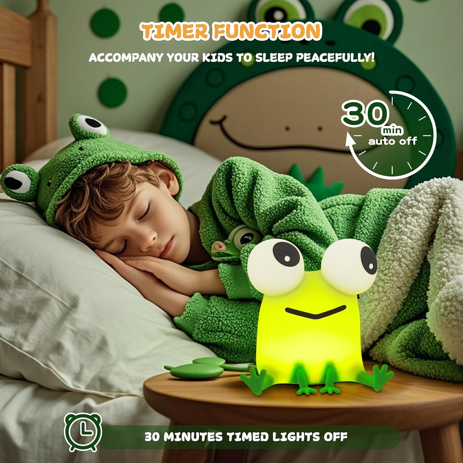 Cute Frog Night Light