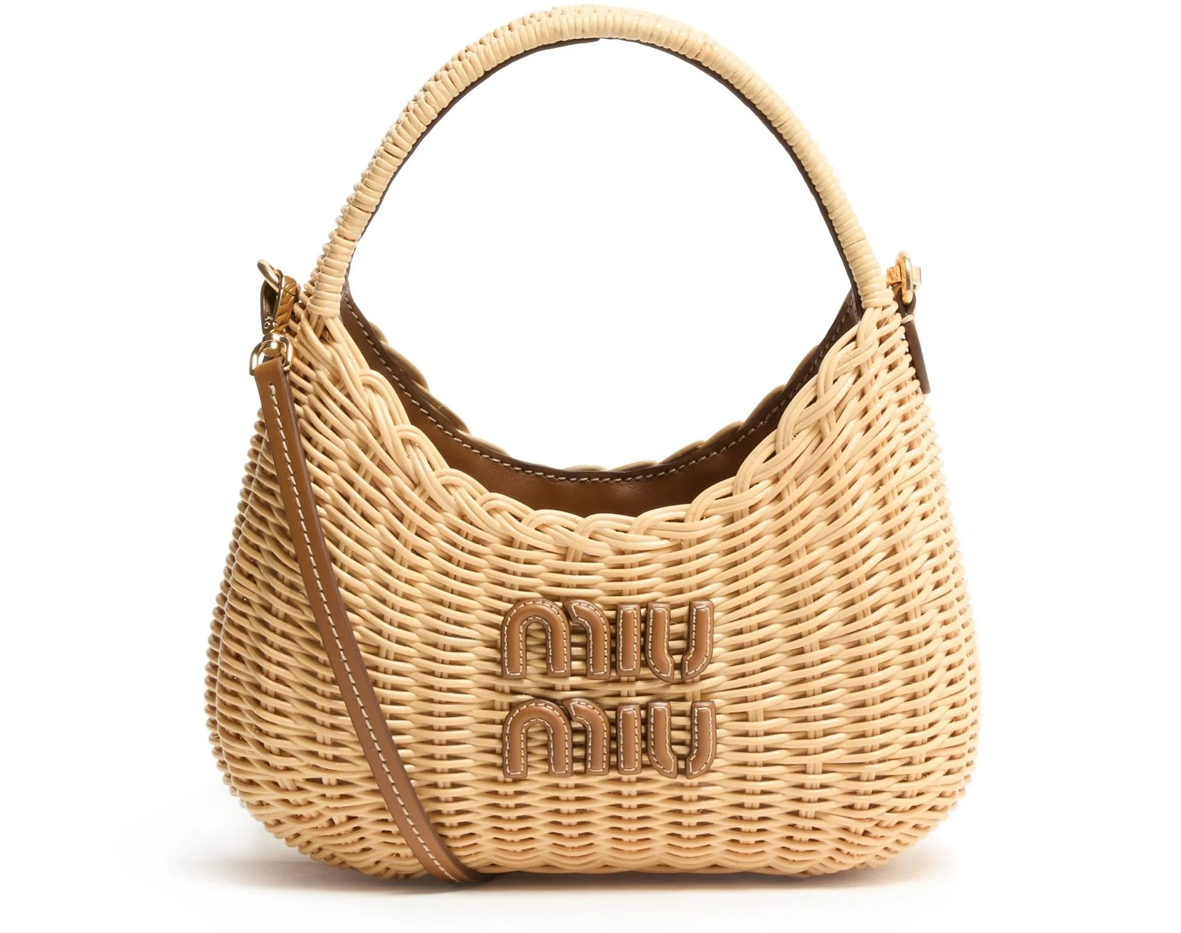 [Miu Miu] Perfect for summer! Miu Miu Wonder Wicker Basket Bag