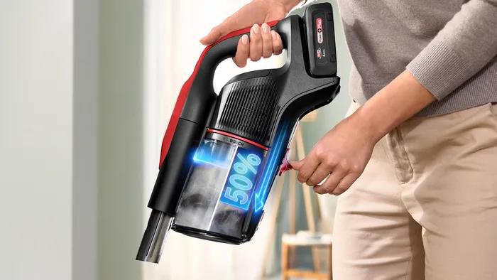 BOSCH - Aspirapolvere ricaricabile BCS1041PET-Black,Red
