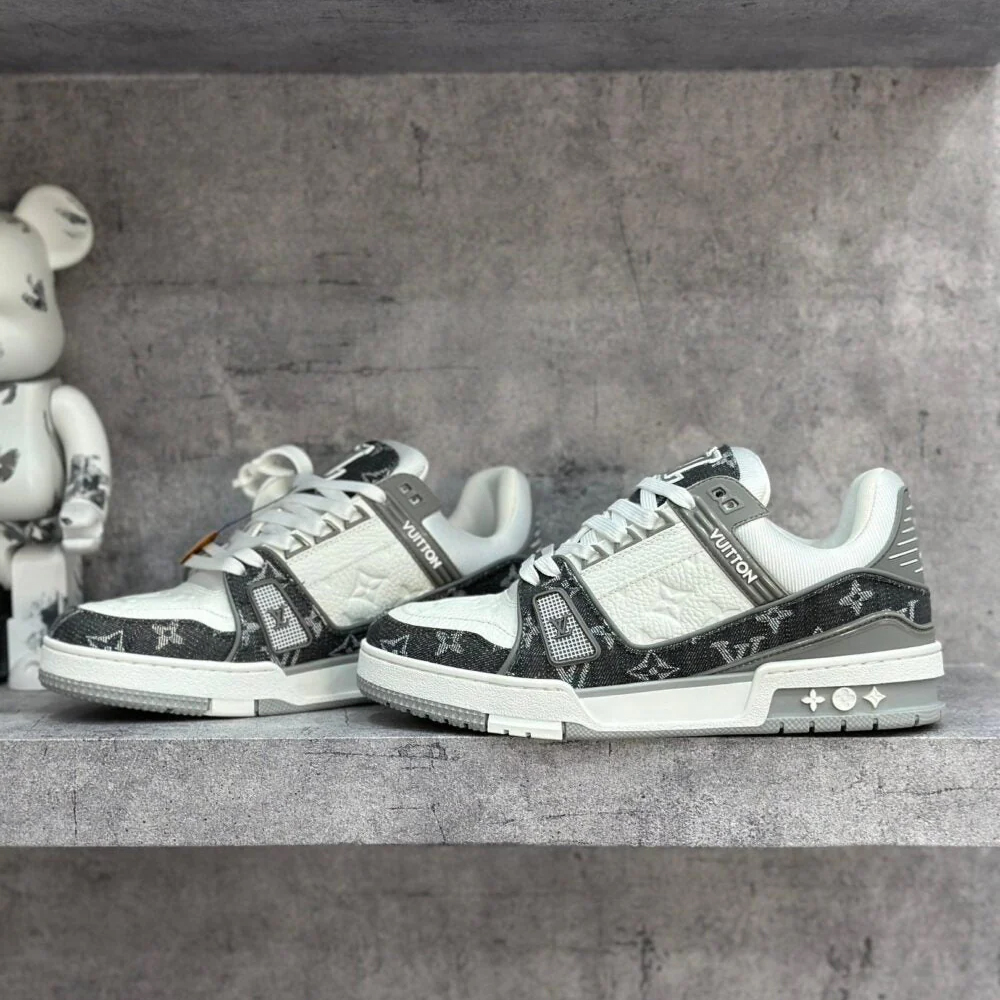 LV  Trainer Sneaker ‘Denim Monogram Grey’