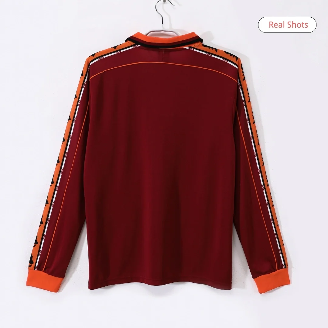 Roma 1998/99 Home Retro Soccer Long Sleeve Jersey