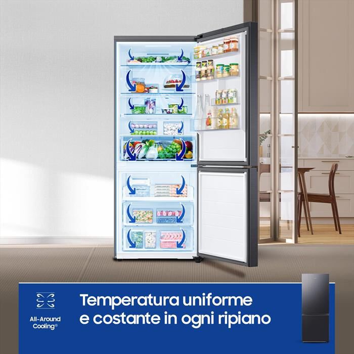 SAMSUNG - Frigorifero combinato RB50DG601EB1EF ClasseE 508lt-Antracite