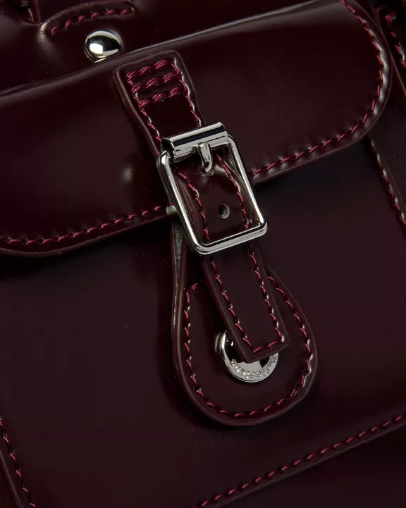 Top Handle Rub Off Vegan Leather Bag