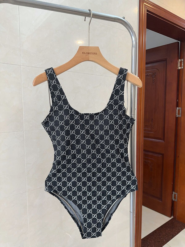 Fashion Backless One-piece Smocked Swimsuit YY-925444