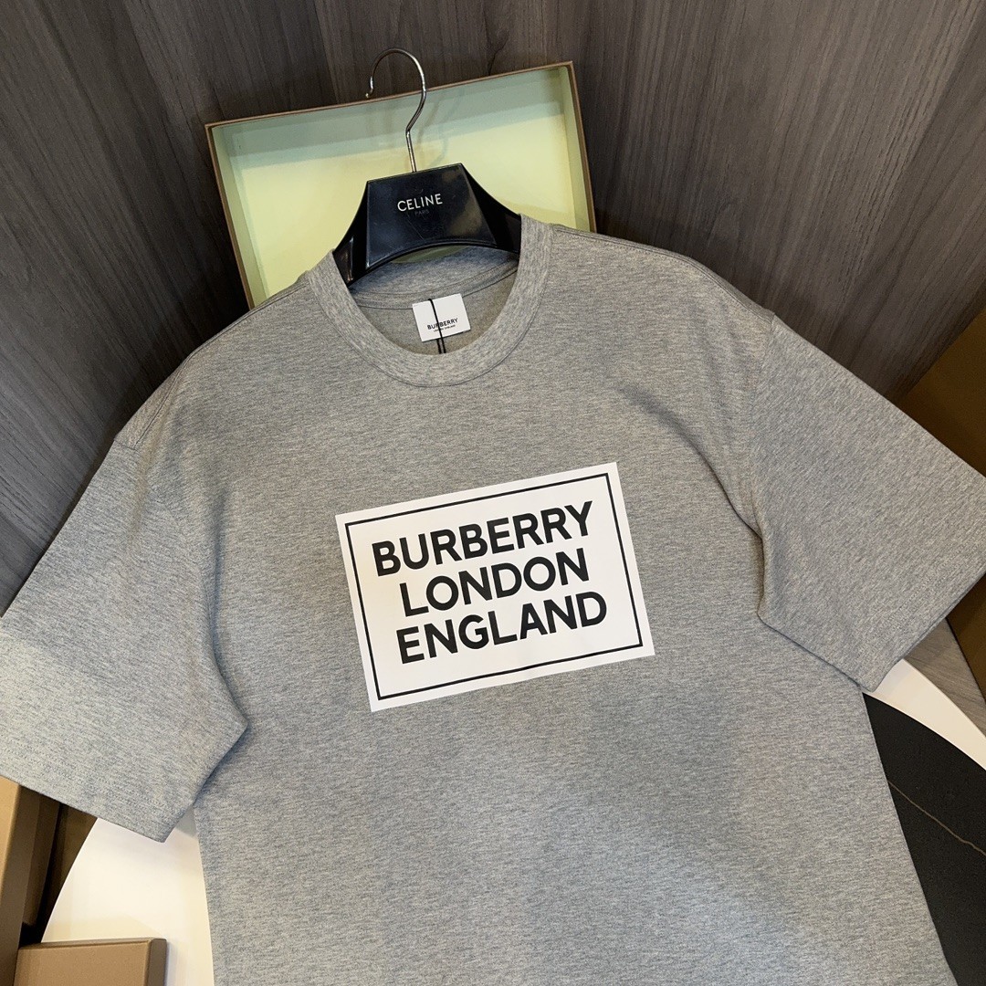 BBR 2024ss latest, logo printed cotton three-dimensional loose t-shirt