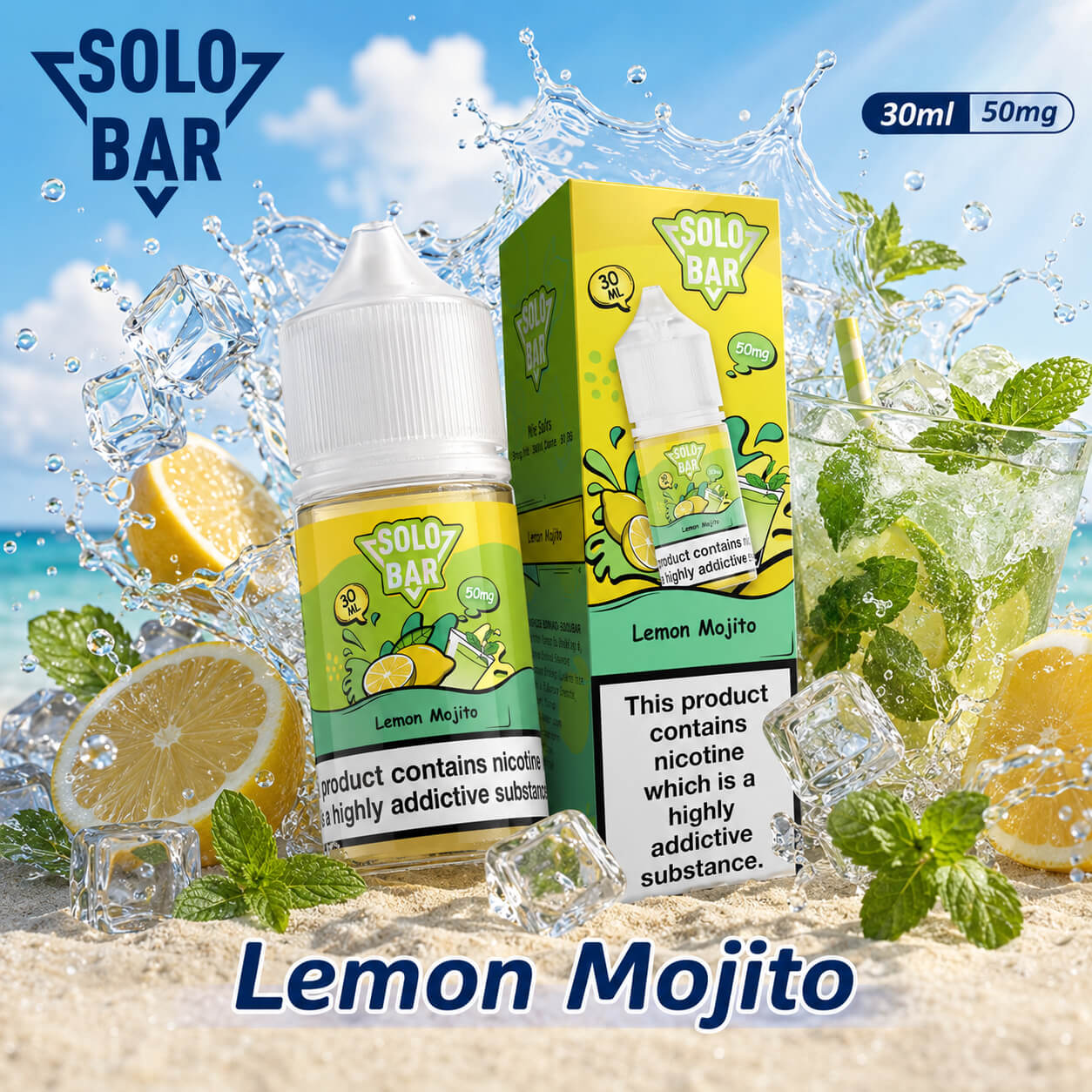 🍓 SoloBar E-Liquid 30ml No.1 Nic Salt