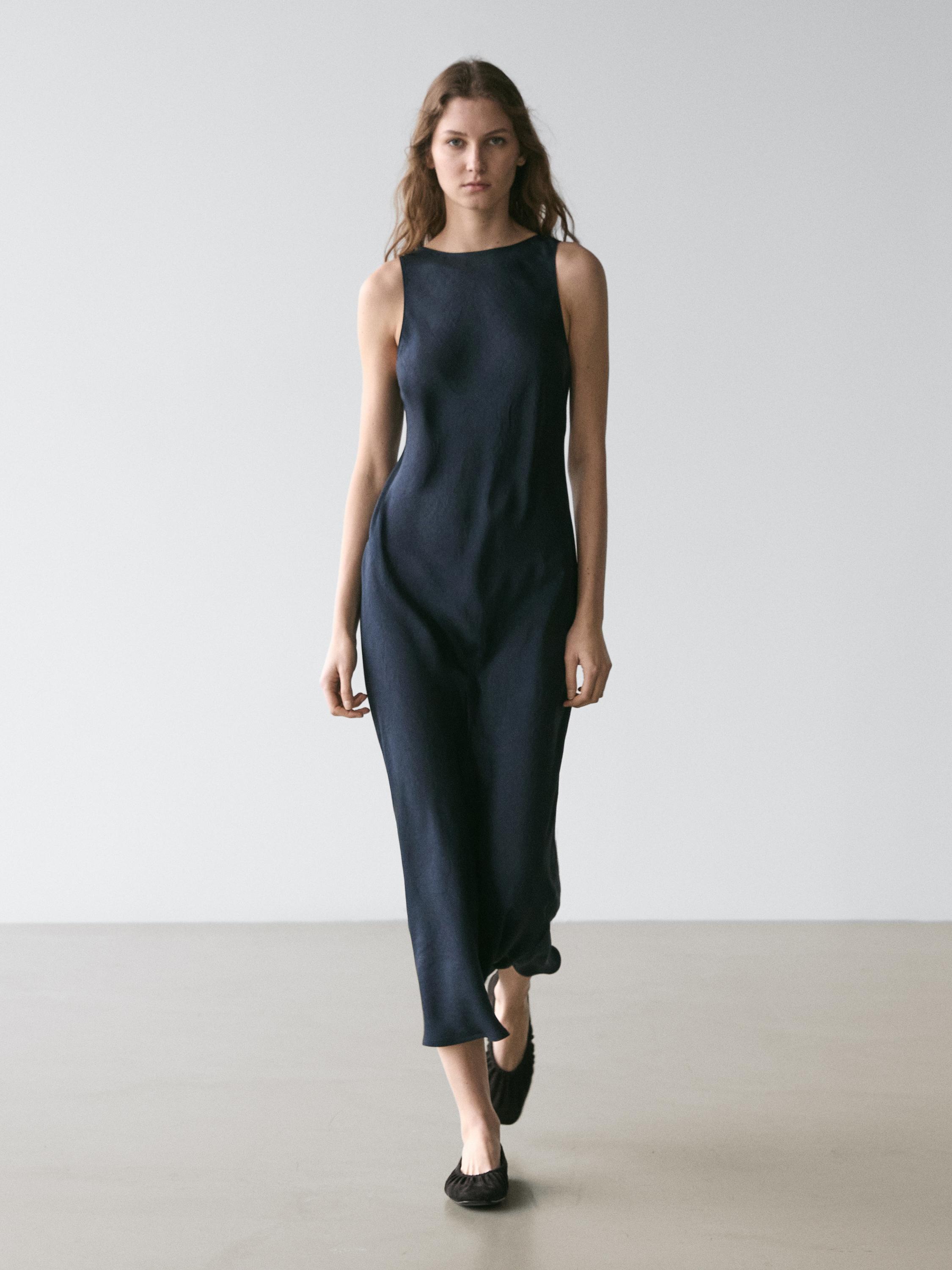 Vestido midi fluido