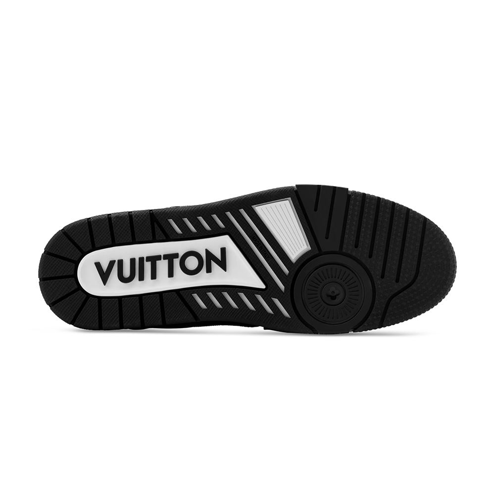 LV  Trainer Black Monogram Leather Sneaker