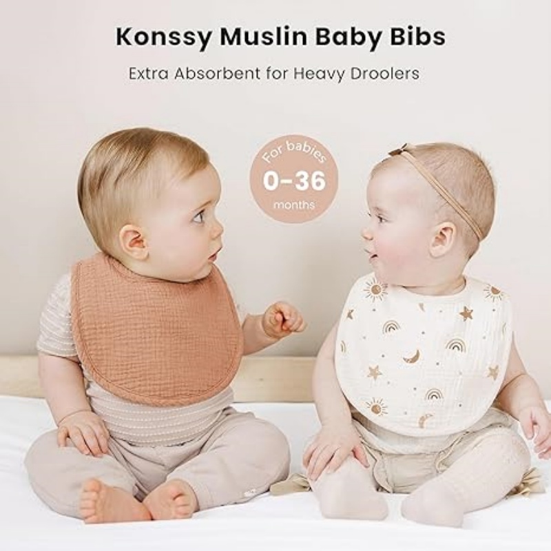CLOUDBABY-BIB Muslin Baby Bibs