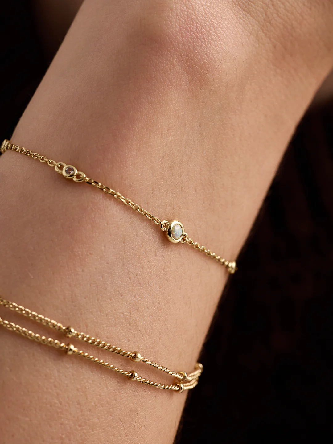 Opal & Sapphire Station Bracelet