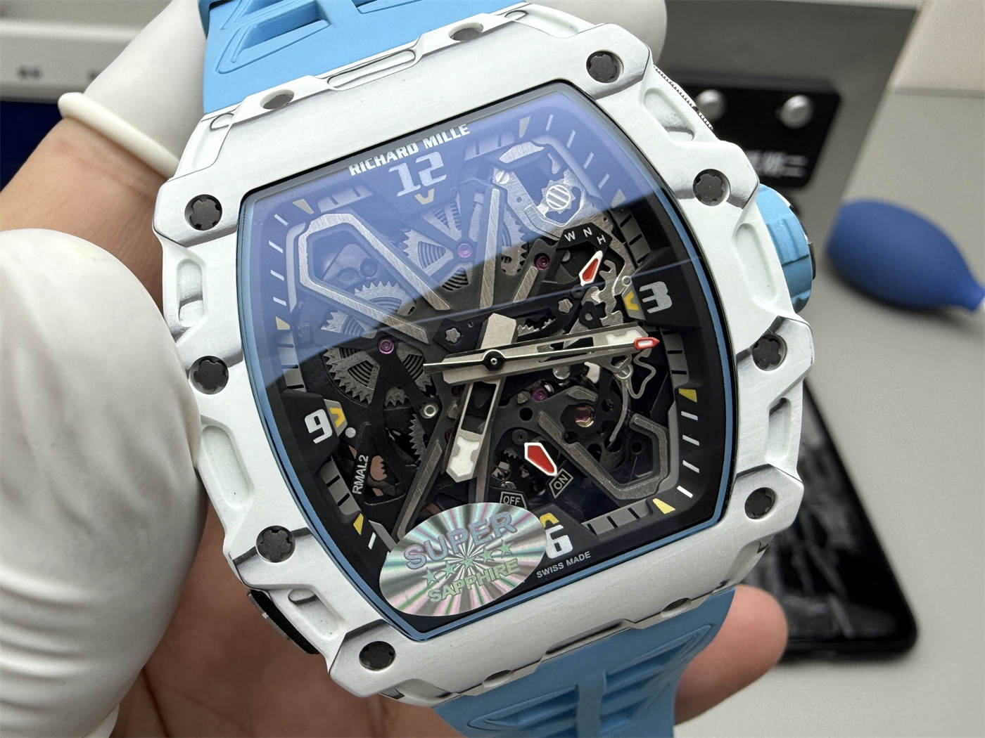 Richard Mille RM35-03 Replica – N1 Factory White Quartz TPT 43mm