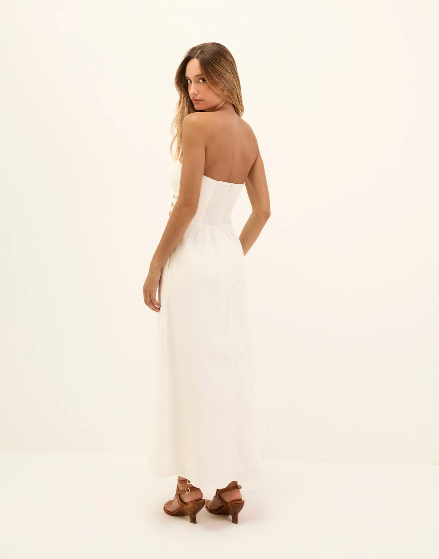 Grace Midi Dress - Off White