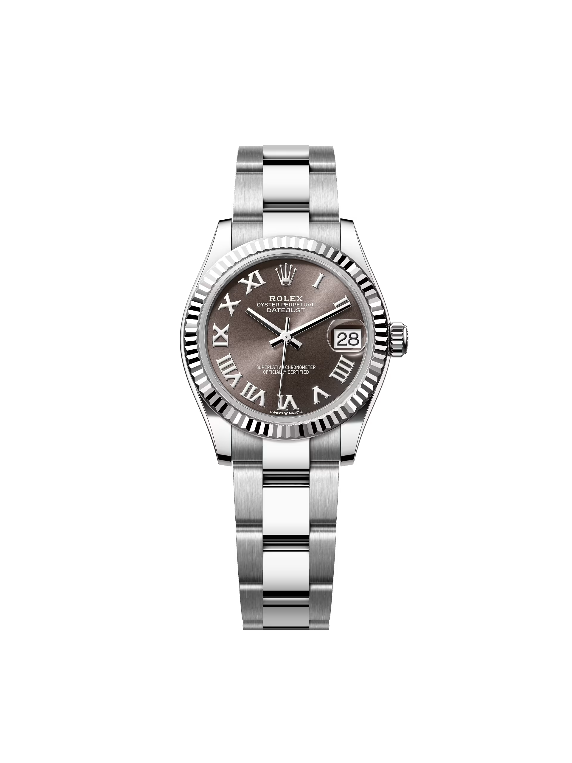 Rolex Datejust m278274-0021/0022 Dark Grey Roman 31mm Dial Oyster Watch