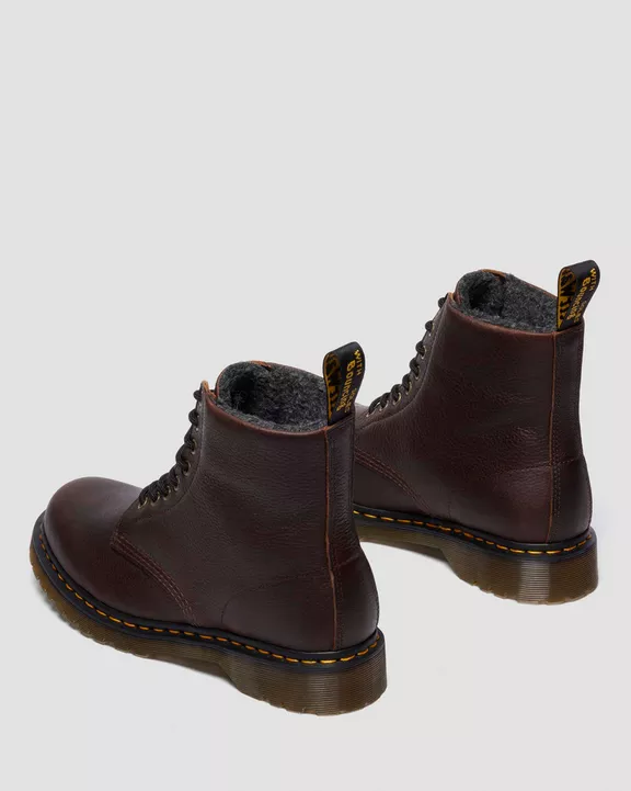 1460 Fleece Lined Grizzly Leather Boots