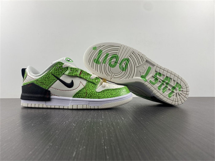NK Dunk Low Disrupt 2 Just Do It Snakeskin Green DV1491-101